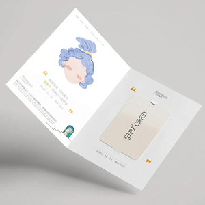 Custom Printed Folding Gift <b>Envelopes</b> card Business Flyer Greeting Card Gift With Card Slot - Product Image 2
