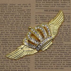 Nouvel emblème de <span class=keywords><strong>voiture</strong></span> en forme de couronne de diamant, badge de <span class=keywords><strong>voiture</strong></span> en métal en forme d'aile - Product Image 5