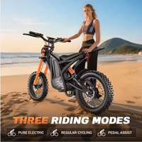 Nouveau modèle 2026 GT16 Vélo électrique à pédales tout-terrain à pneus larges avec moteur à moyeu arrière, batterie au lithium 1500W, 55km/h, pour adultes