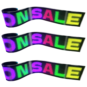 Trong/Ngoài trời thông minh lập trình linh hoạt <span class=keywords><strong>LED</strong></span> Sticker màn hình USB app điều khiển cho xe phía sau cửa sổ kỹ thuật số biển và hiển thị - Product Image 2