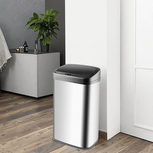 <span class=keywords><strong>Cubo</strong></span> <span class=keywords><strong>de</strong></span> <span class=keywords><strong>basura</strong></span> <span class=keywords><strong>de</strong></span> acero inoxidable <span class=keywords><strong>de</strong></span> 13 galones y <span class=keywords><strong>50</strong></span> <span class=keywords><strong>litros</strong></span> con tapa, Sensor automático, hogar, cocina, oficina, interior, <span class=keywords><strong>de</strong></span> pie - Product Image 2