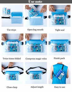 Waterproof Phone Waist <b>Bag</b> Transparent Window Sports Dry <b>Bag</b> with Strap for Swimming <b>Beach</b> Outdoor - Product Image 6