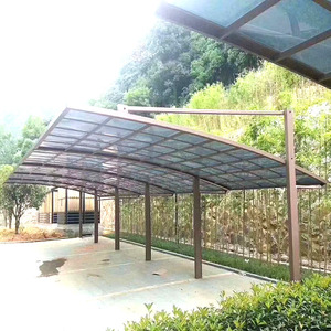 Garage extérieur Toit en polycarbonate Abri de voiture Pare-soleil Toit de voiture en aluminium Garages Abri voiture en porte-à-faux - Product Image 3
