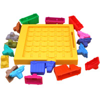 Juego de Estacionamiento IQ para Niños de 2-4 y 5-7 Años, Juguete Educativo de Plástico con 212 Preguntas, Entrenamiento Cerebral