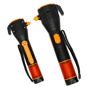 Siren ses Alarm emniyet kemeri bıçak araba acil güvenlik çekiç 3.7v şarj edilebilir led dinamo el feneri