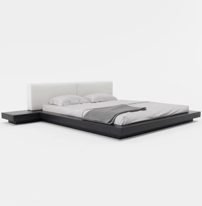 Cama de Madera Estilo Japonés Moderno, Tamaño Queen/King/Doble, Diseño Nórdico Simple con Almacenamiento, Base de Madera Baja Tipo Tatami Japonés - Product Image 5