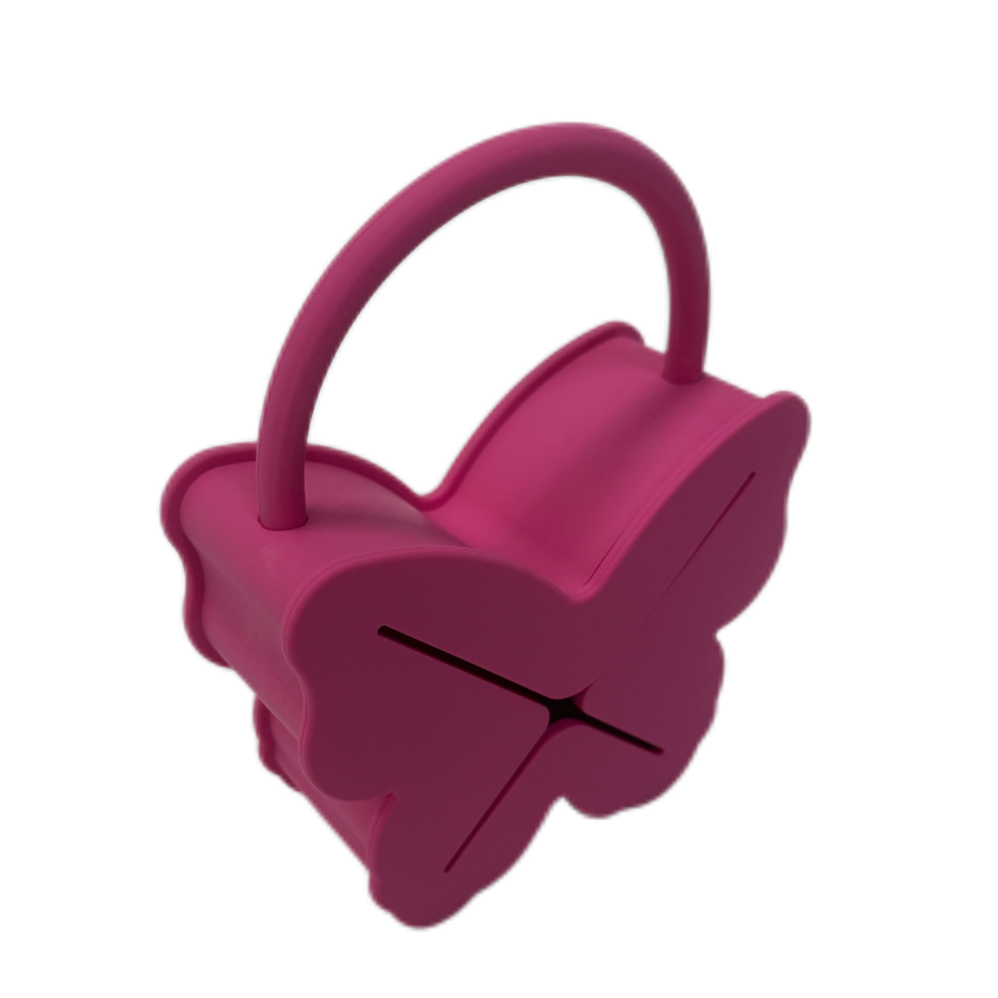 Refine Factory New Design Silicone Butterfly-Shaped Snack Cups with Grip Handle BPA-Free Spill-Proof Food Containers for Toddles