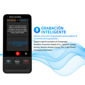 2025 para Amazon <span class=keywords><strong>Best</strong></span> Seller AI Dispositivo traductor portátil 160 idiomas Función de foto de voz en tiempo real para viaje Estudio Color - Product Image 5