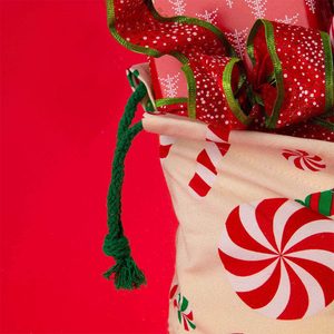 Custom Logo Printed Organic Cotton Drawstring <b>Bag</b> Merry <b>Christmas</b> Santa Sack <b>Christmas</b> <b>Gift</b> <b>Bag</b> - Product Image 5