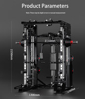 Rack de Squat Smith Power Unisexe en Acier – Appareil d'Exercice de Fitness, Entraîneur de Squat Fonctionnel pour la Force des Bras et des Jambes