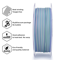 Produsen ZIRO 3D filamen 1.75mm multiwarna garis PLA filamen 1KG Spool untuk artistik 3D kualitas terbaik