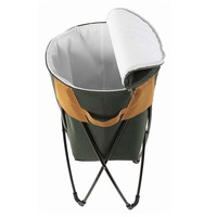 Chaise pliante de camping rembourrée de luxe pour pique-nique, pêche, camping avec sac isotherme