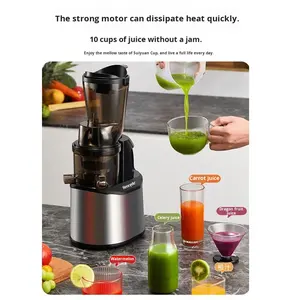 <span class=keywords><strong>Petit</strong></span> presse-agrumes intelligent allemand pour un usage domestique, entièrement automatique, haute puissance, silencieux, fruits et légumes, design moderne, grand calibre en métal - Product Image 4