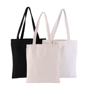 Blank Cotton <b>Canvas</b> Shopping <b>Handbag</b> Tote Bag - Product Image 1