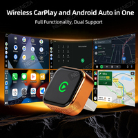 Nouvel adaptateur de voiture portable Grandnavi 2 en 1 USB BT Mini avec fonction Mirror Link, commande au volant mains libres, CarPlay et Android Auto