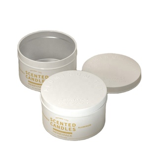 Customized Color Metal Jars for Candles 8oz Screw Cap Aluminum Tin <b>Containers</b> with Lids for Craft Wholesale - Product Image 1