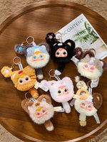 Kongjin Three Little Fuzzies Samuel Meow-Paws, figurine en peluche, boîte mystère, poupée mignonne, nouveau jouet tendance 2026, petit cadeau, animaux