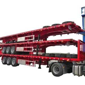 OYJD new 13500mm utility flatbed trailer use large-scale generator sets transformer transport with 12 twist locks on sale