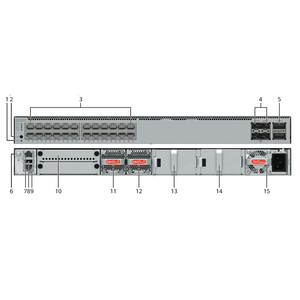 Commutateur d'accès Ethernet Gigabit POE S5755-H24P4Y2CZ 98012220 avec 24 ports 10/100/1000BASE-T, 4 ports 25GE SFP28 et 2 ports 100GE QSFP28 - Product Image 1