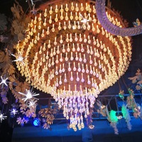 Ensemble de lumière LED acrylique de luxe pour événement mariage plafond décoratif gouttes d'eau éclairage décoration