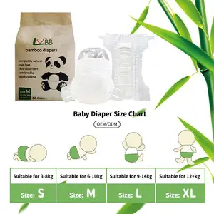 Baby Diaper Manufacture Organic Eco Friendly Biodegradable Disposable Baby Nappy