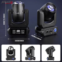 U'King 150W RGBW LED Luces de Escenario Equipo DJ 8 Gobo Spot Beam Cabeza Móvil Iluminación con Modo de Control DMX512