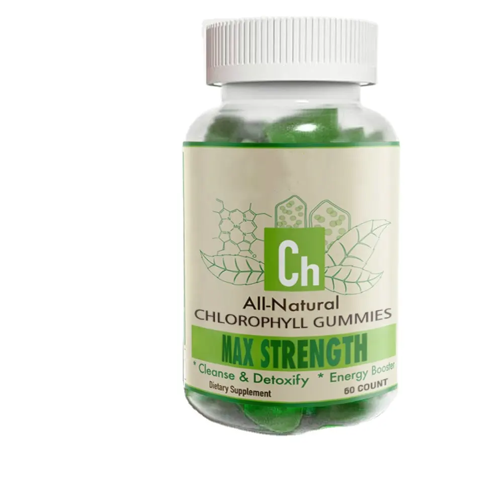 Natürliche Chlorophyll Leber Detox Nahrungs ergänzungs mittel Hautpflege Stärkung der Immunität Verbesserte Verdauung Günstige Blut gesundheit Gummies