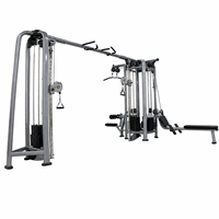 Équipement de musculation multifonctionnel réglable à 5 stations pour salle de sport, machine d'entraînement de force multi-utilisateurs en acier