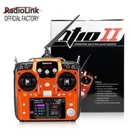 RadioLink AT10II 12CH Émetteur RC 2.4GHz Télécommande radio pour voiture RC, avion, drone, hélicoptère, bateau, télémétrie longue portée
