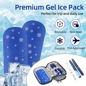 Bolsa de Gel Reutilizable y Flexible con Logotipo Personalizado, Bolsa Fría/Caliente para Diabéticos, Estuche para Almacenamiento de Insulina, Bolsas de Hielo Refrigerantes - Product Image 5