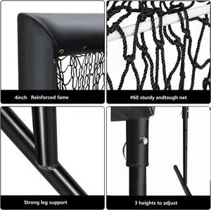 Red de Lanzamiento de 9 Hoyos, Red de Béisbol Resistente con <span class=keywords><strong>Zona</strong></span> de Strike para Lanzamiento y Bateo, Equipo de Entrenamiento con Altura Ajustable - Product Image 3