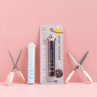 Ciseaux mignons et simples en forme de patte de chat, outils de broderie et de couture, accessoires de bricolage durables, compacts et portables
