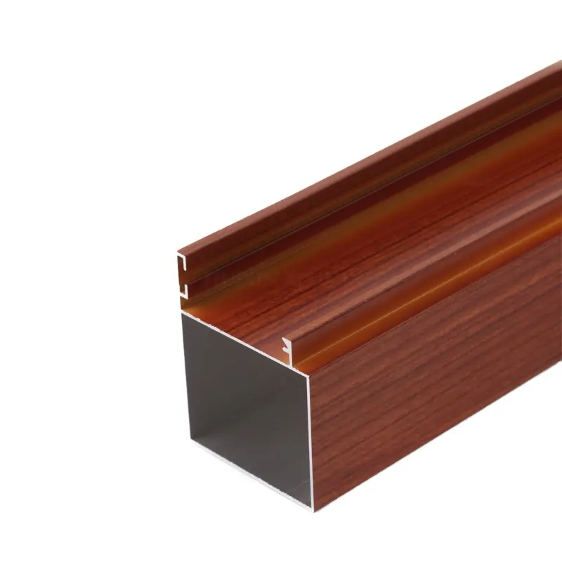 Grano di legno forma di profilo in alluminio di colore per rendere telaio della finestra