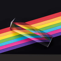 Poids-papier en cristal triangulaire, prisme de cristal en forme de goutte de pluie, personnalisé en usine, en matériau K9, par Honor of Crystal