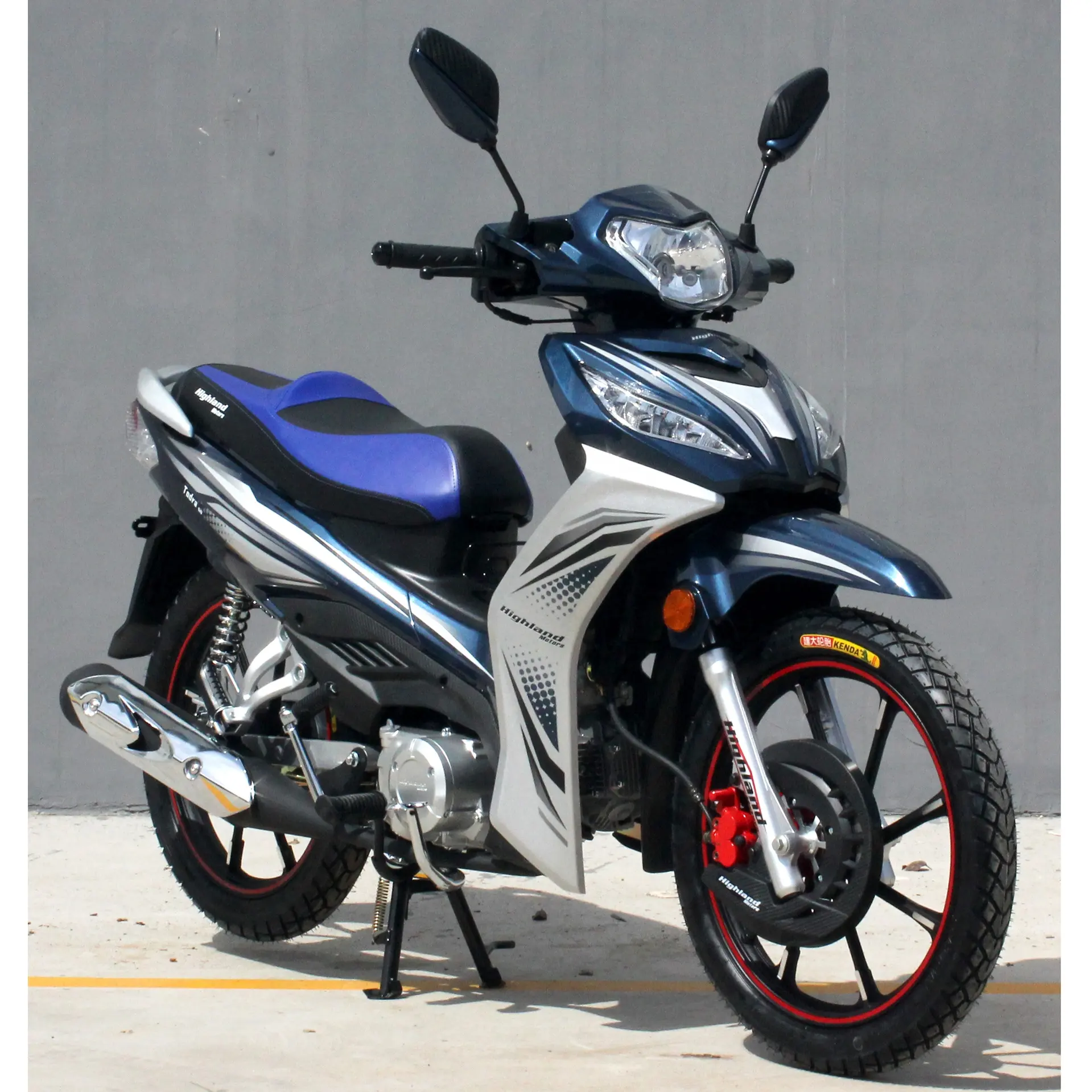 new design 50Q-8 Blue color 125cc Cub Motorcycle manufacturer gasoline diesel Africa Market South America