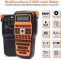 Phomemo E1000 Pro mesin Label genggam, mesin pencetak Label portabel Mini untuk kabel