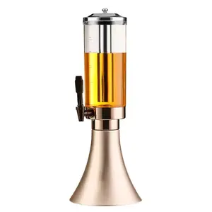 Manufacturer Supplier 3L Beer Tower Dispenser Drink Dispenser with Ice Tube Keg Tag Beer Dispenser