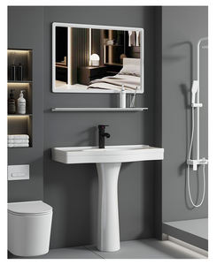 Lavabo mural en céramique avec miroir intelligent pour petite salle <span class=keywords><strong>de</strong></span> bain d'appartement, projet hôtelier, balcon - Product Image 3