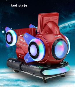 เครื่องเล่นเกมหยอดเหรียญไฟ LED หลากสีสัน รูปทรงรถยนต์ไฟฟ้าสำหรับเด็ก - Product Image 6
