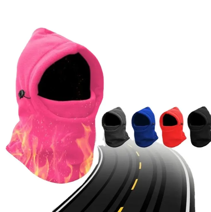 YD41 Outdoor Polar Fleece Winddicht Thermische Fleece Balaclava Hood Motorfiets Warme Muts Fietsen Gezichtsmasker Cs Ski Winter Hoeden