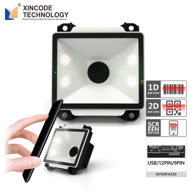 Xincode Mini 2d Barcode Scanner Module Wired Wall Mount Qr bar Code Terminal Reader Module Embedded Barcode Scanner Module Ttl