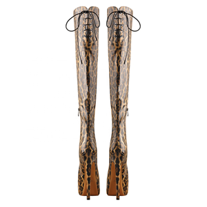 Bota de seguridad con plataforma de tacón alto para mujer, material de cuero, temporada otoño <span class=keywords><strong>2020</strong></span> - Product Image 5