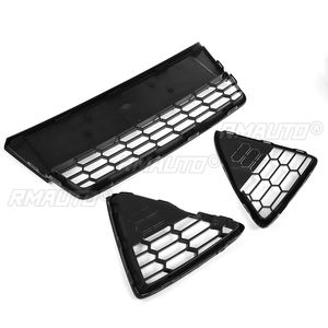 Rejilla de malla tipo panal MK3 para parachoques delantero de coche + cubierta de rejilla para faros antiniebla para Ford Focus MK3 2012-2014 - Product Image 3