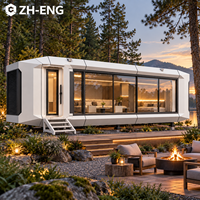 Maison-capsule préfabriquée haut de gamme W9 de style européen pour hôtel de villégiature forestière, hôtel nature et retraite de luxe