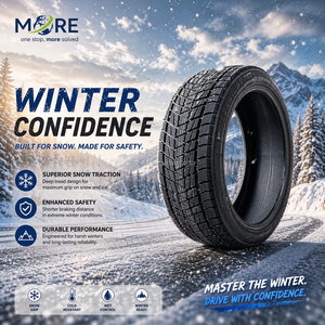 Neumático Radial de Invierno JIBAO 255/55R19 265/50R19 275/40R19 235/55R20 de Alta Tracción T53 para Sedán, Neumático Exterior para Rendimiento en Hielo y Nieve - Product Image 4