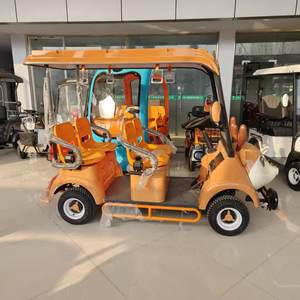 Voiture de tourisme électrique vintage fabriquée en Chine avec batterie au plomb-acide, phares à LED, plus de 8 places pour les parcs à thème et les aéroports - Product Image 3