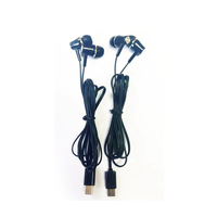 Earphone tipe-c berkabel Stereo, Headset Bass Super Hifi peredam kebisingan Headphone dalam telinga olahraga ergonomis