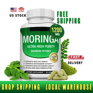 Capsules de <span class=keywords><strong>Moringa</strong></span> Biologiques Naturelles – Complément Herbal Santé avec Bénéfices Antioxydants pour la Beauté et le Bien-être Général – Végétalien - Product Image 1