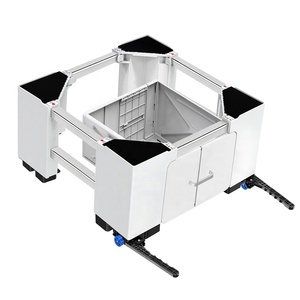 Venta directa de fábrica Inicio Hotel Apartamento Lavandería Lavadora Secadora Base de soporte con cajón Gabinete de almacenamiento Lavadora Base de pedestal - Product Image 5