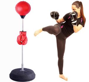 Balón <span class=keywords><strong>de</strong></span> <span class=keywords><strong>Boxeo</strong></span> <span class=keywords><strong>de</strong></span> PVC con Altura Ajustable y Relleno <span class=keywords><strong>de</strong></span> Arena, Entrenador <span class=keywords><strong>de</strong></span> Golpeo Duradero para Gimnasio en Casa - Product Image 1